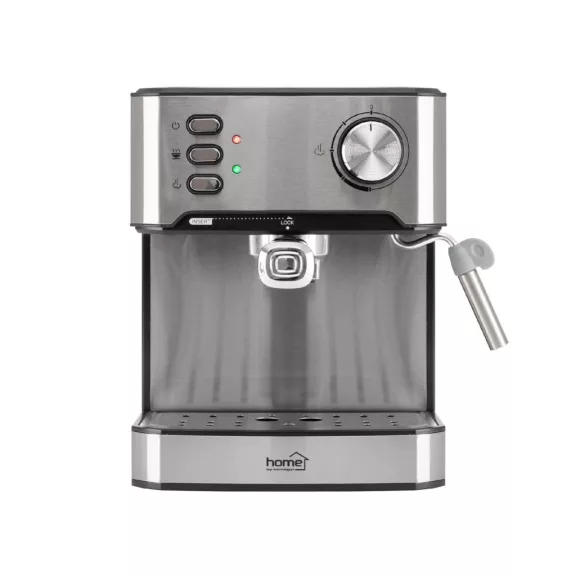 HOME HGPR15 presszókávé főző, 15bar, inox, tejhabosítás, elektronikus vezérlés, automatikus kikapcsolás