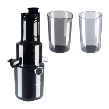   HOME HGSJ200 zöldség-gyümölcs lassú prés, 200 W, lassú fordulat, 800 ml-es tartály, vezetéktároló