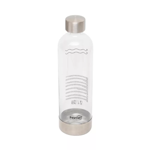 Home HGSZG1000P vizes palack, HGSZG1000 szódagéphez, BPA mentes, PET műanyag, rozsdamentes acél fedő és talp, 1 L, 850 ml szénsavasítható Home HGSZG1000P vizes palack, HGSZG1000 szódagéphez, BPA mentes, PET műanyag, rozsdamentes acél fedő és talp, 1 L, 850 ml szénsavasítható