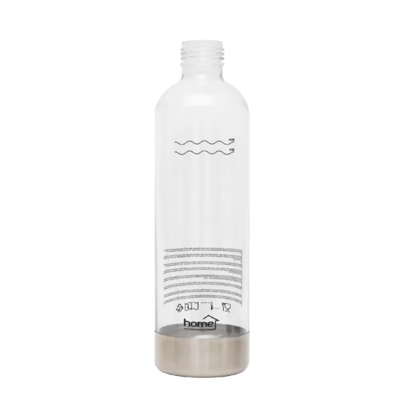 Home HGSZG1000P vizes palack, HGSZG1000 szódagéphez, BPA mentes, PET műanyag, rozsdamentes acél fedő és talp, 1 L, 850 ml szénsavasítható Home HGSZG1000P vizes palack, HGSZG1000 szódagéphez, BPA mentes, PET műanyag, rozsdamentes acél fedő és talp, 1 L, 850 ml szénsavasítható