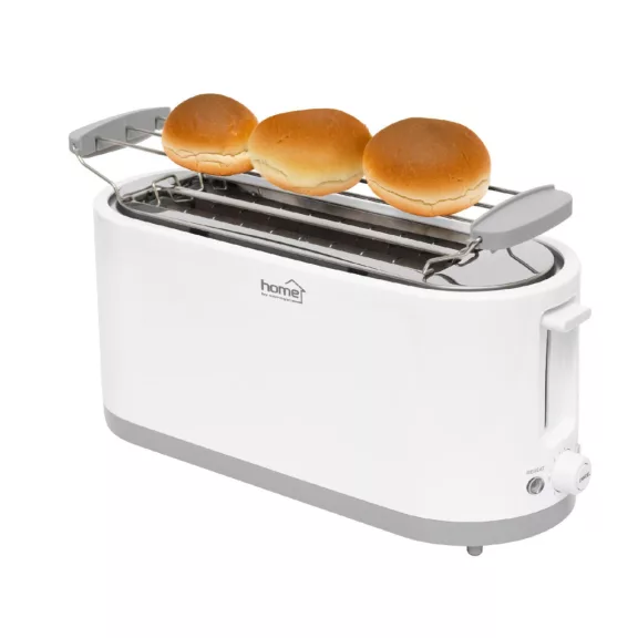 Home HG KP 42 4 szeletes kenyérpirító, 1400 W, cooltouch, 7 fokozat, zsemlemelegítő, fehér