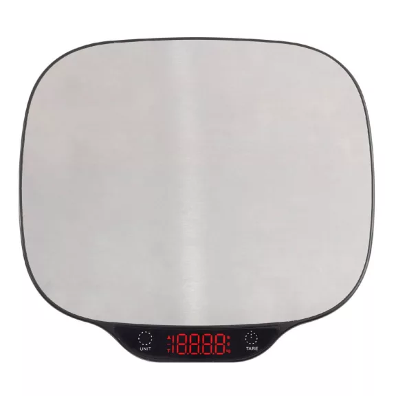 Home HG M 15 konyhai mérleg, méréshatár 15 kg, mérési pontosság: 1 g, tára funkció, világító piros LED kijelzővel, automatikus kikapcsolás,