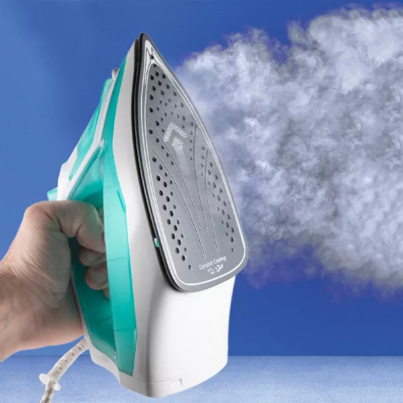 Home HG V 22 gőzölős vasaló, 2200 W, kerámia bevonatú talp, öntisztító funkció, gőzölés és permet funkció Home HG V 22 gőzölős vasaló, 2200 W, kerámia bevonatú talp, öntisztító funkció, gőzölés és permet funkció