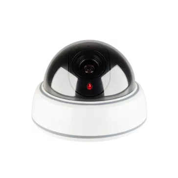   HOME HSK150 dóm álkamera, villogó piros LED, be/ki kapcsolható a fényjelzés, gyors és könnyű felszerelés mennyezetre vagy oldalfalra, elemes tápellátás