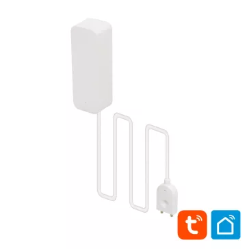   Home HSWAS vízszivárgás érzékelő, mosógép, mosogatógép, kazán, szivattyú, Smart Life, Tuya Smart, okos otthon, telefonos értesítés, automatizálás, eszközvezérlés, riasztás