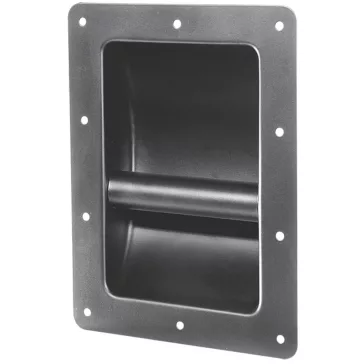   SAL HT 203 süllyesztett fogantyú hangfalhoz, fém, 220 x 163 x 60 mm