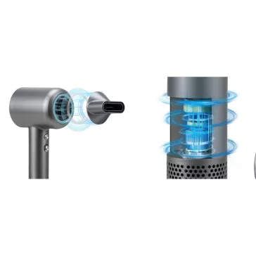   Humanas HD-AT01 Air Touch luxus hajszárító, 1600W, 3 diffúzor, LED kijelzés, 3 teljesítmény és 4 hőmérséklet fokozat