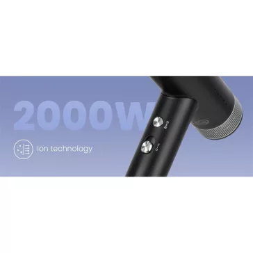   Humanas HD-AT03 Air Touch luxus hajszárító, 2000W 4 hőmérséklet 2 teljesítmény fokazat, LED, mágneses rögzítés