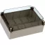 Kötődoboz 380X300X130 IP65 ÁTLÁTSZÓTETŐVEL, SIMA OLDALFALLAL