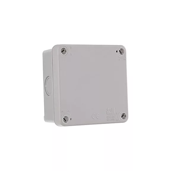 Kötődoboz sima 107X107X60MM IP65 (JG-3908) Kötődoboz sima 107X107X60MM IP65 (JG-3908)