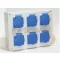 SZERELT IPARI DOBOZ (JG+TP) 231X182X85MM - 6X(2P+F) 