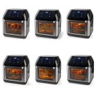 NEDIS  forrólevegős sütő, űrtartalom: 12 L, időzítő: 60 perc, digitális, teljesítmény: 1500W, 9 programos