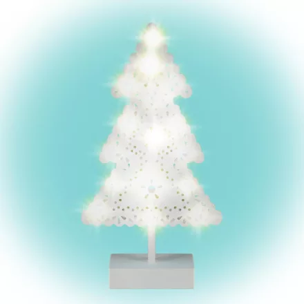 Home KAD 19 PINE karácsonyfa asztaldísz, 20 db LED, ABS műanyag, 21 x 39 cm