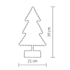 Home KAD 19 PINE karácsonyfa asztaldísz, 20 db LED, ABS műanyag, 21 x 39 cm