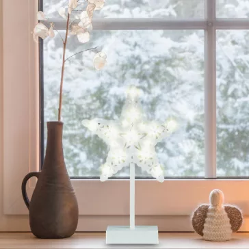   Home KAD 20 STAR csillag asztaldísz, 20 db LED, ABS műanyag, 25 x 39 cm