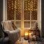 HOME KAF50DLEDWW DOT LED-es fényfüggöny, 50db melegfehér DOT LED, 81cm, állófényű, adapteres tápellátás, beltéri kivitel