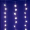 HOME KAF50WW LED-es hópehely fényfüggöny, 1,35 m, 50 db melegfehér LED, hálózati tápellátás, beltéri kivitel
