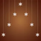 Home KAF7WW akril hópehely fényfüggöny, kül- és beltéri kivitel, 7 db melegfehér LED, szélesség 1,2 m