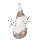 Home KDC 29 LED-es hóember kerámia figura, 12 db LED