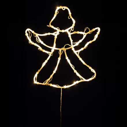 HOME KID501WW angyal ablakdísz, 35 db melegfehér LED, időzítő, kül- és beltéri kivitel