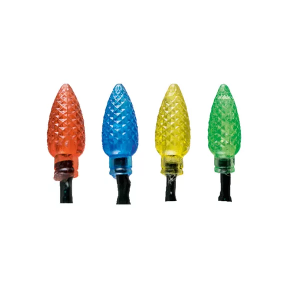 Home KIL 40C/M LED-es fényfüzér, 4 m / 40 db színes dekorált LED, állófényű, zöld vezeték, hálózati adapter, beltéri kivitel Home KIL 40C/M LED-es fényfüzér, 4 m / 40 db színes dekorált LED, állófényű, zöld vezeték, hálózati adapter, beltéri kivitel