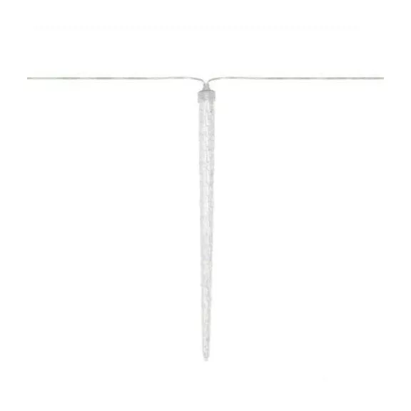 HOME KJL288 jégcsap fényfüzér, 3,5m hosszú, 288db hidegfehér SMD LED, 8db jégcsap/36db LED, hálózati adapter, kül- és beltéri kivitel