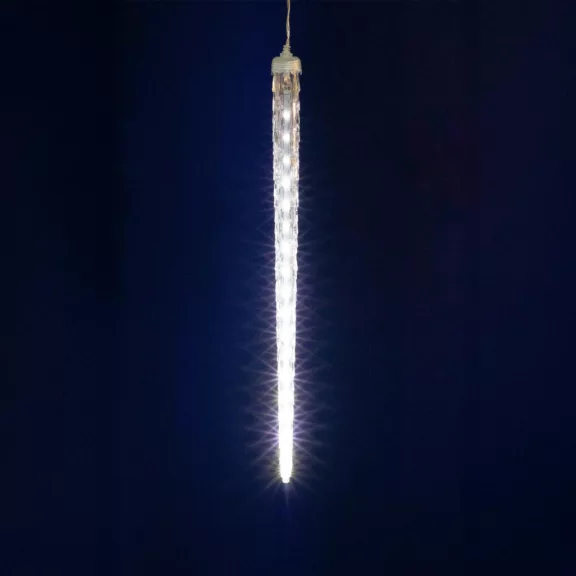 HOME KJL288 jégcsap fényfüzér, 3,5m hosszú, 288db hidegfehér SMD LED, 8db jégcsap/36db LED, hálózati adapter, kül- és beltéri kivitel