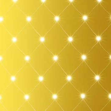   Home KLN 240C/WW LED-es háló, 3x3 m / 240 db melegfehér LED, zöld vezeték, állófényű, hálózati adapter, kül- és beltéri kivitel