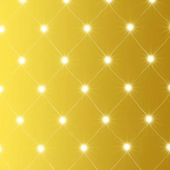 Home KLN 240C/WW LED-es háló, 3x3 m / 240 db melegfehér LED, zöld vezeték, állófényű, hálózati adapter, kül- és beltéri kivitel