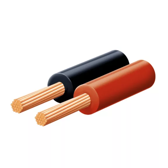 SAL KLS 0,15 hangszóróvezeték, piros-fekete, 2 x 0,15 mm2, 0,15 mm elemi szál, 100 m/ tekercs SAL KLS 0,15 hangszóróvezeték, piros-fekete, 2 x 0,15 mm2, 0,15 mm elemi szál, 100 m/ tekercs