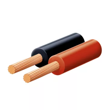  SAL KLS 0,35 hangszóróvezeték, piros-fekete, 2 x 0,35 mm2, 0,15 mm elemi szál, 100 m/ tekercs