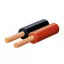 SAL KLS 0,5 hangszóróvezeték, piros-fekete, 2 x 0,5 mm2, 0,15 mm elemi szál, 100 m/ tekercs