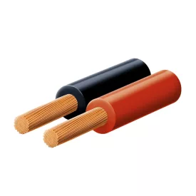   SAL KL 1 hangszóróvezeték, piros-fekete, 2 x 1 mm2, 0,1 mm elemi szál, 100 m/ tekercs