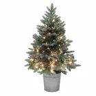 Home KMF90BLED elemes műfenyő LED-ekkel, 100db melegfehér LED, 90cm magas, 8 programos, 3D és 2D tűlevelek, elemes tápellátás, beltéri kivitel