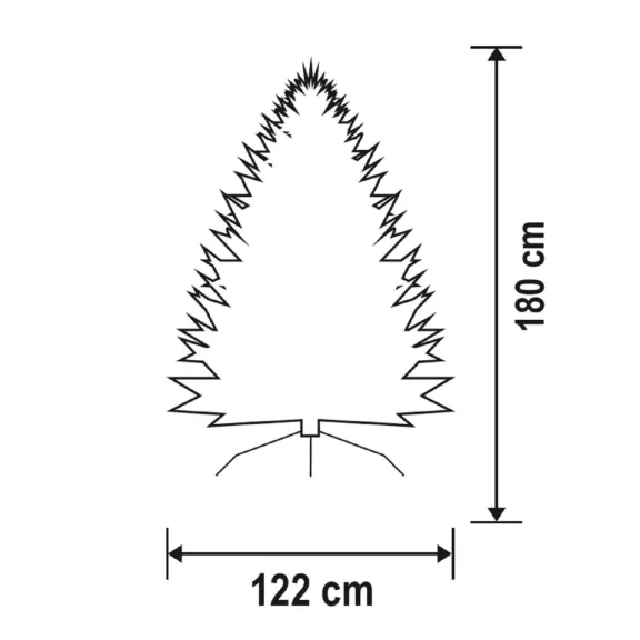 Home KMF 4/180 műfenyő, 180 cm magasság, 122 cm átmérő Home KMF 4/180 műfenyő, 180 cm magasság, 122 cm átmérő