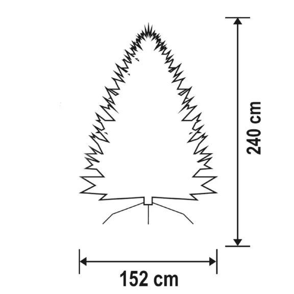 Home KMF 4/240 műfenyő, 240 cm magasság, 152 cm átmérő Home KMF 4/240 műfenyő, 240 cm magasság, 152 cm átmérő