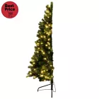 Home KMF 7/150 fél műfenyő beépített világítással, 180 db LED, 150 cm magasság, 85 cm legnagyobb átmérő, sík oldal