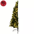 Home KMF 7/180 fél műfenyő beépített világítással, 240 db LED, 180 cm magasság, 100 cm legnagyobb átmérő, sík oldal