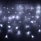 HOME KSFW200WH sorolható fényfüggöny, 4 méter, 200db hidegfehér LED, fehér vezeték, kül- és beltéri kivitel
