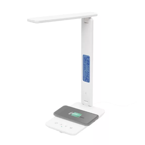 Home LA 10 Q asztali lámpa vezeték nélküli töltővel, 600 lm, 6 W, 5 fokozat, vezeték nélküli Qi töltő (max. 10 W) Home LA 10 Q asztali lámpa vezeték nélküli töltővel, 600 lm, 6 W, 5 fokozat, vezeték nélküli Qi töltő (max. 10 W)