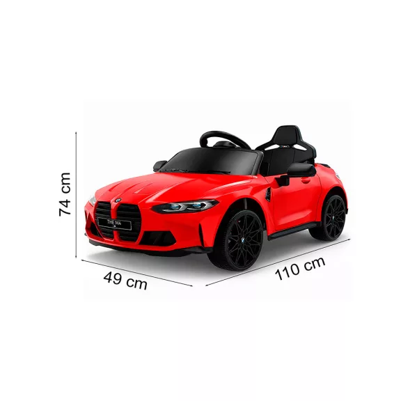 Elektromos autó BMW M4 piros Elektromos autó BMW M4 piros