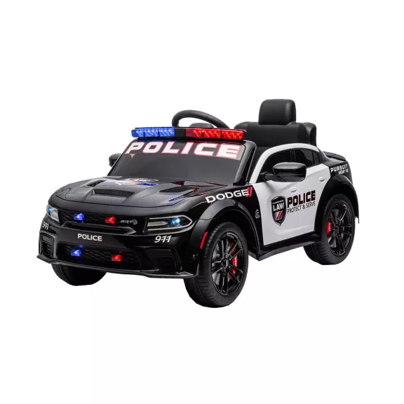 Elektromos Dodge rendőrautó fekete Elektromos Dodge rendőrautó fekete