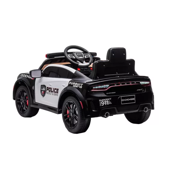 Elektromos Dodge rendőrautó fekete Elektromos Dodge rendőrautó fekete