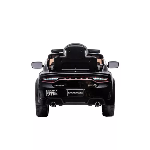 Elektromos Dodge rendőrautó fekete Elektromos Dodge rendőrautó fekete