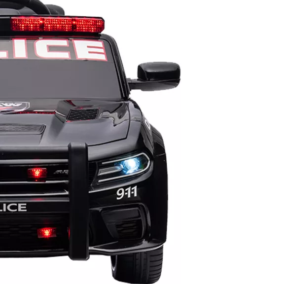 Elektromos Dodge rendőrautó fekete Elektromos Dodge rendőrautó fekete