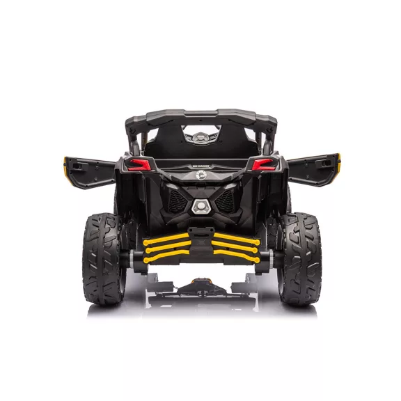 Elektromos gyerek buggy Can-Am Maverick 4x4 sárga 2 személyes Elektromos gyerek buggy Can-Am Maverick 4x4 sárga 2 személyes