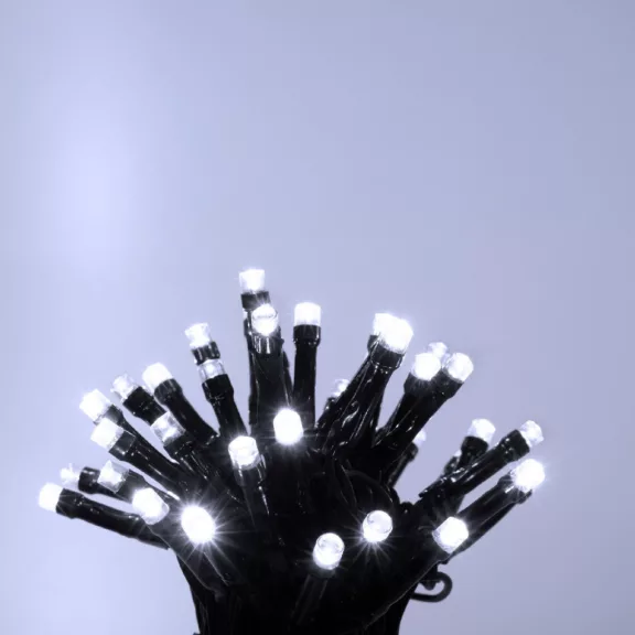 LED-es fényfüzér, 120LED, 8pr., időzítő, hidegfehér, kültéri LED-es fényfüzér, 120LED, 8pr., időzítő, hidegfehér, kültéri
