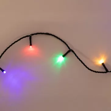   Home LED248M LED fényfüzér, 240db színes LED, 23,9m hosszúságú, 8 program időzítővel, zöld vezeték, adapteres tápellátás, kül- és beltéri kivitel