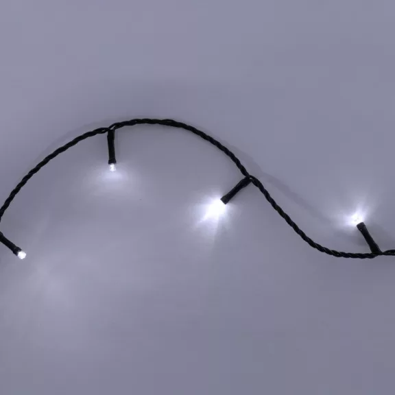 Home LED248WH LED fényfüzér, 240db hidegfehér LED, 23,9m hosszúságú, 8 program időzítővel, zöld vezeték, adapteres tápellátás, kül- és beltéri kivitel