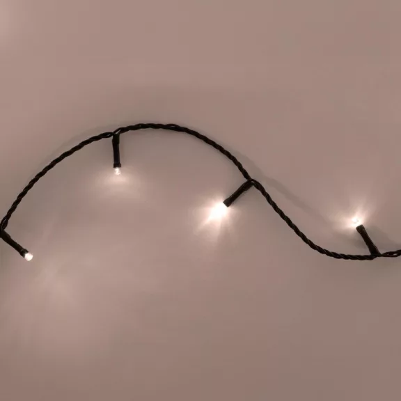 Home LED248WW LED fényfüzér, 240db melegfehér LED, 23,9m hosszúságú, 8 program időzítővel, zöld vezeték, adapteres tápellátás, kül- és beltéri kivitel